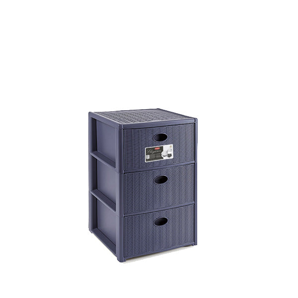 Cassettiera Elegance 3 blu navy