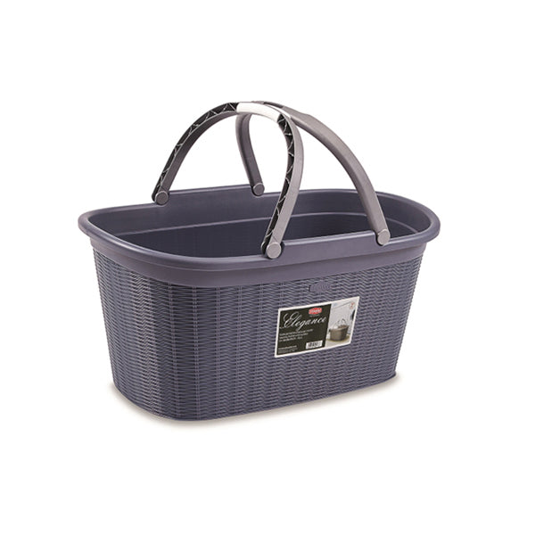 Cesta Elegance c/manici 8 pz blu navy