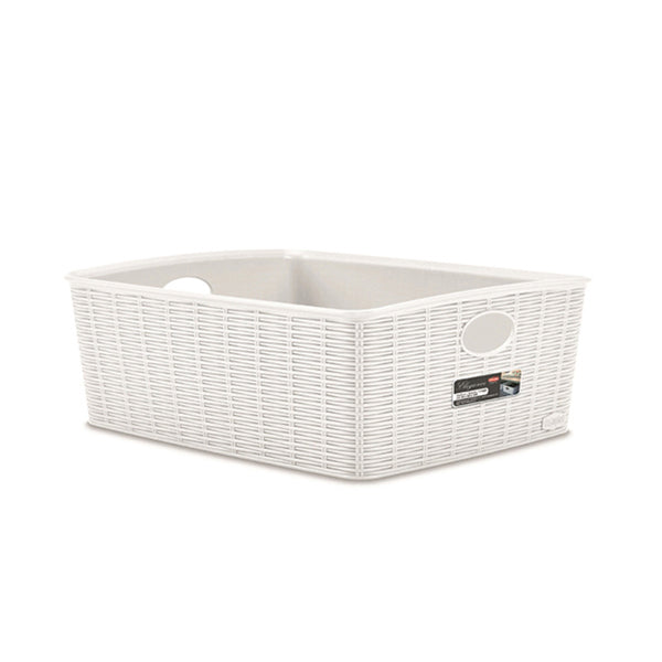 Cestino Elegance L HIGH bianco