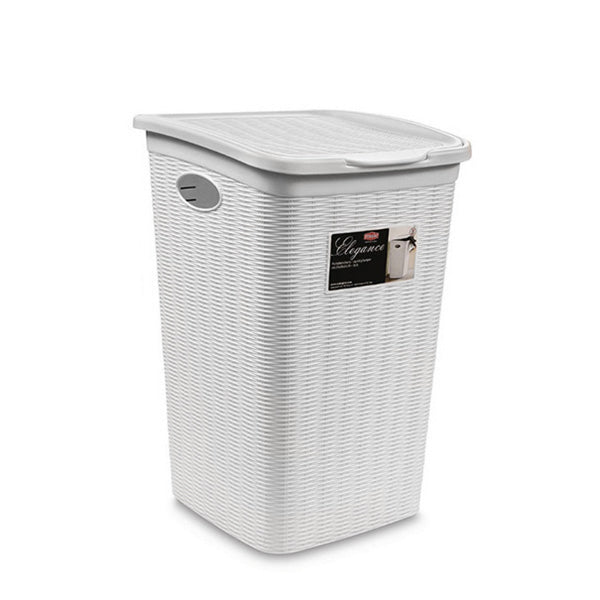 Portabiancheria Elegance lt 50 bianco