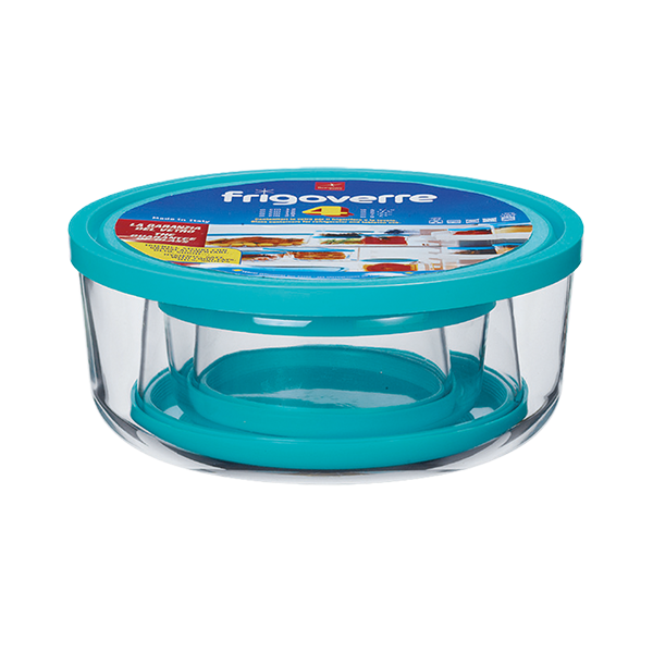 FRIGOVERRE SET 4 PZ TONDE C/ AZZURRO CT 4