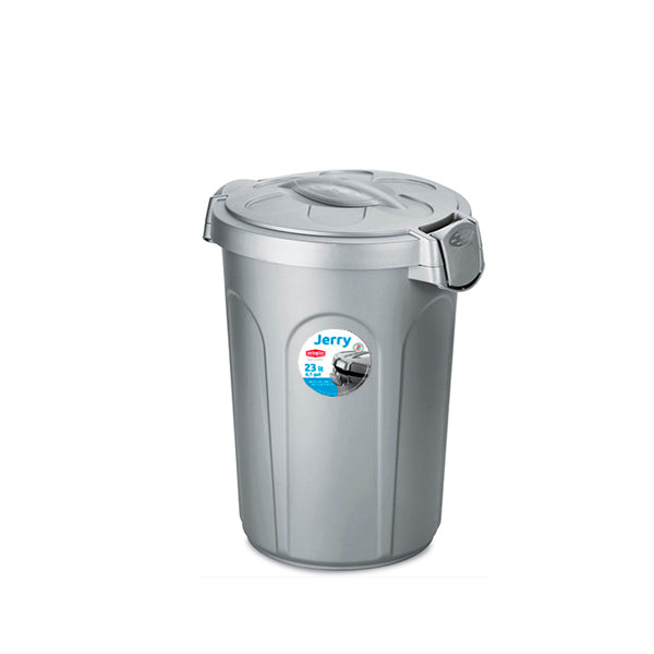 Bidone JERRY 23 lt silver/silver - Luxe Home
