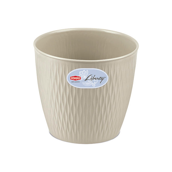 Vaso Liberty ø 20 bianco travertino