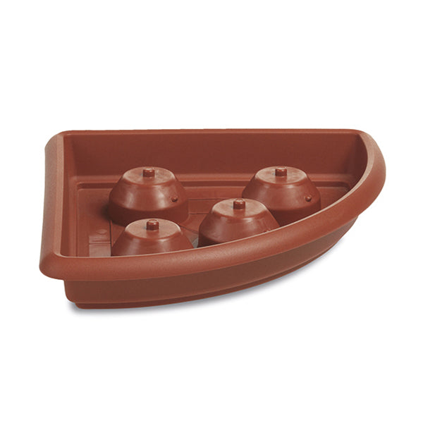 Sottofior. Angolare Mediterraneo cm.45 terracotta