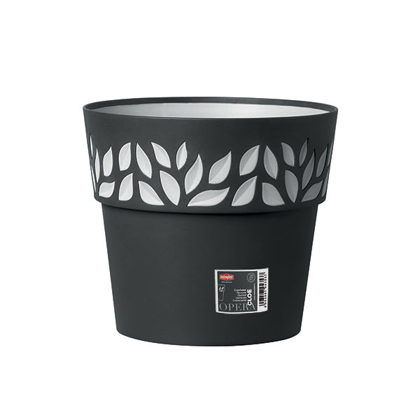 Coprivaso Cloe ø 30 grafite/grigio luce