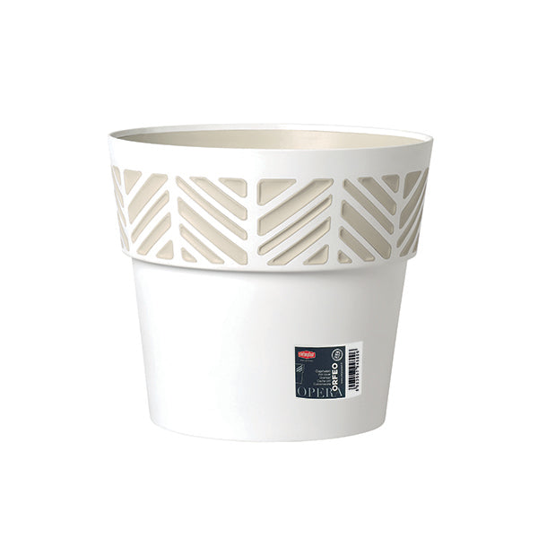 Coprivaso Orfeo ø 30 bianco/travertino