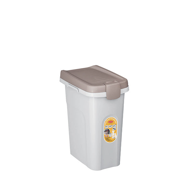 Pet Food Container 15 lt bianco/tortora