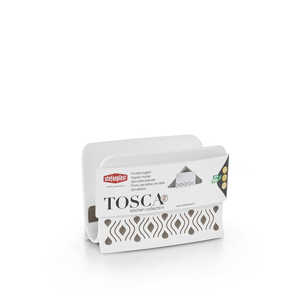 Portatovaglioli Tosca bianco/tortora chiaro plus