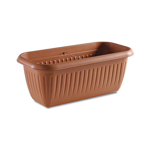 Fioriera rettangolare cm.80 terracotta - Luxe Home