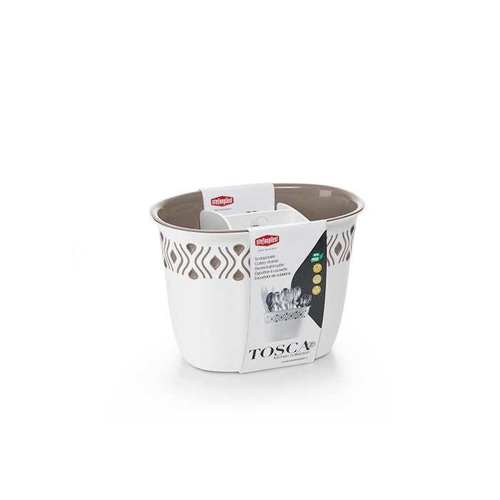 Scolaposate Tosca bianco/tortora chiaro plus