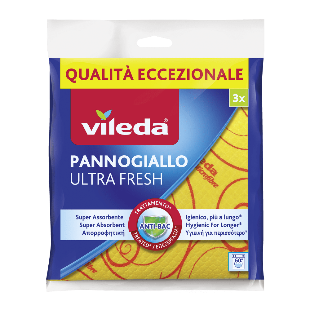 PANNO GIALLO ULTRA FRESH 3 PZ. STD - Luxe Home