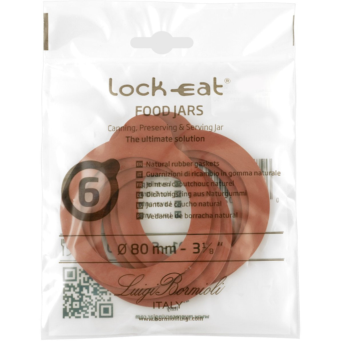 Busta 6 guarnizioni gomma X Terrine XL e Handy Jar