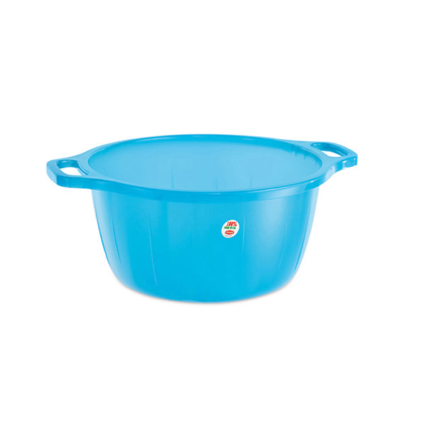 Bacinella bombata in polietilene cm. 50 azzurro