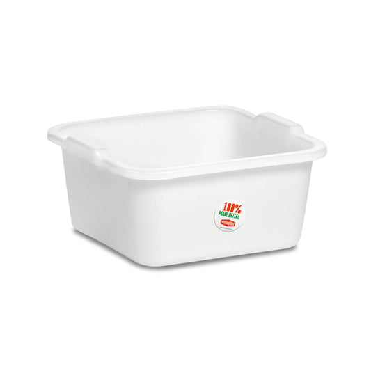 Bacinella quadra polietilene cm.30 neutro
