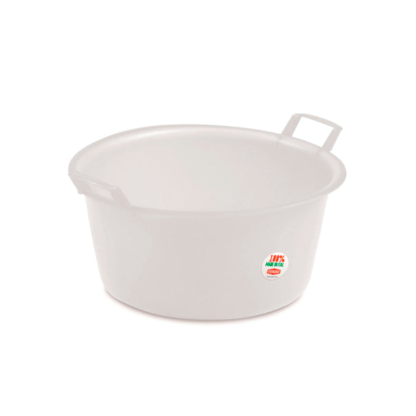 Bacinella rotonda in polietilene D.40 neutro