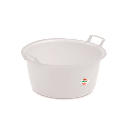 Bacinella rotonda in polietilene D.40 neutro