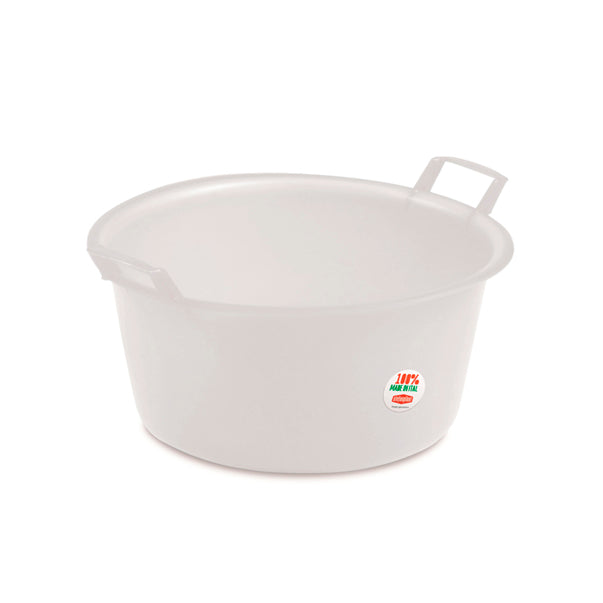 Bacinella rotonda in polietilene D.45 neutro - Luxe Home