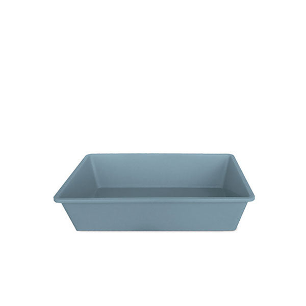 Cat Litter Tray 1 blu acciaio