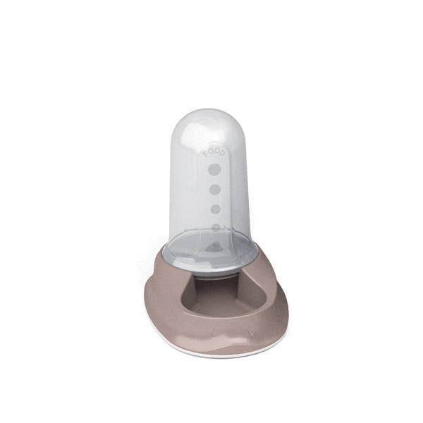 Ciotola Chic multireserve acqua/cibo lt. 0,8 tortora ch.