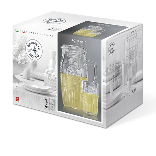 ROMANTIC DRINK SET 5 PZ  S 1 K 2 - Luxe Home