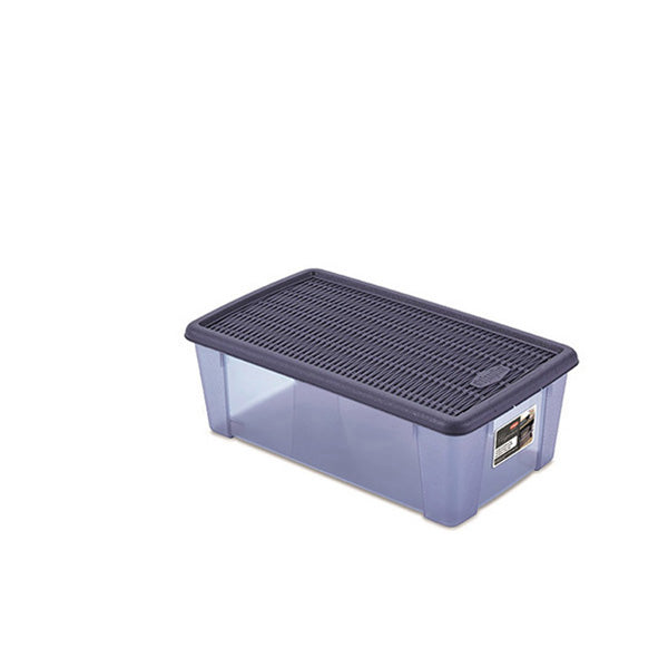 Scatola Elegance BOX multiuso M blu navy/blu navy trasparente