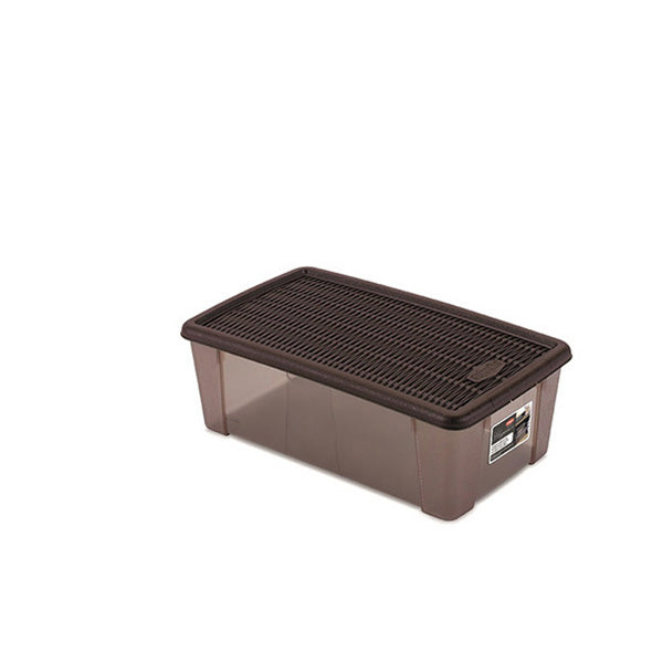 Scatola Elegance BOX multiuso M moka/moka trasparente - Luxe Home