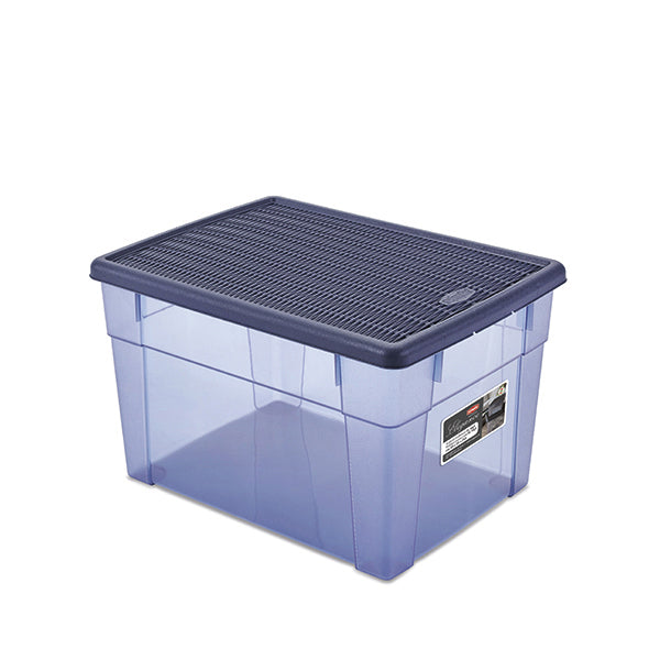 Scatola Elegance BOX multiuso XL HIGH navy/blu navy trasparente