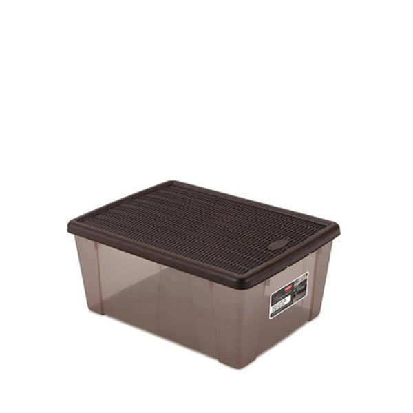 Scatola Elegance BOX multiuso XL moka/moka trasparente
