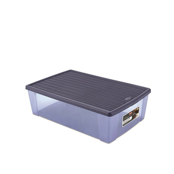 Scatola Elegance BOX multiuso XXL HIGH navy/blu navy trasparente - Luxe Home