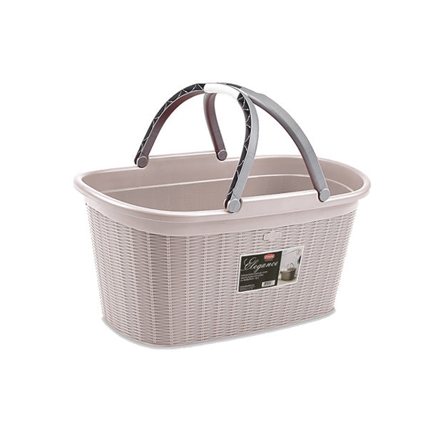Cesta Elegance c/manici 8 pz cipria