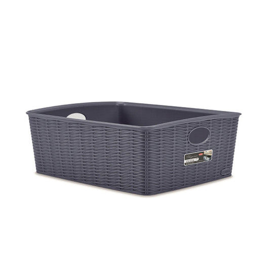 Cestino Elegance L HIGH blu navy
