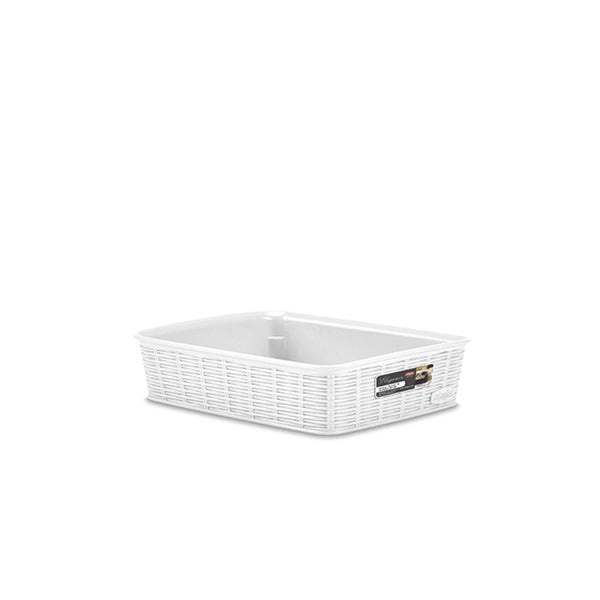 Cestino Elegance M bianco