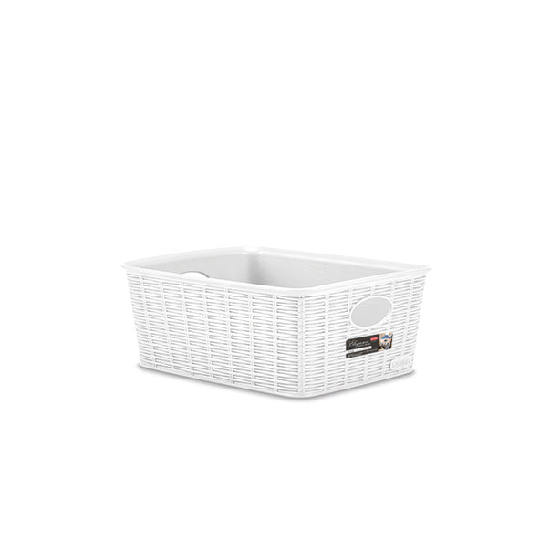 Cestino Elegance M HIGH bianco
