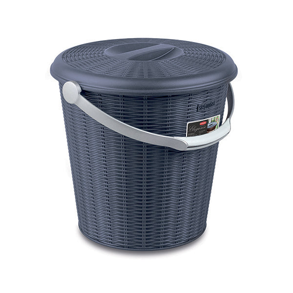 Pattumiera Elegance c/coperchio blu navy