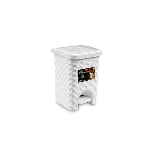 Pattumiera da bagno Elegance bianco