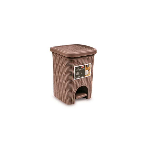 Pattumiera da bagno Elegance tortora - Luxe Home