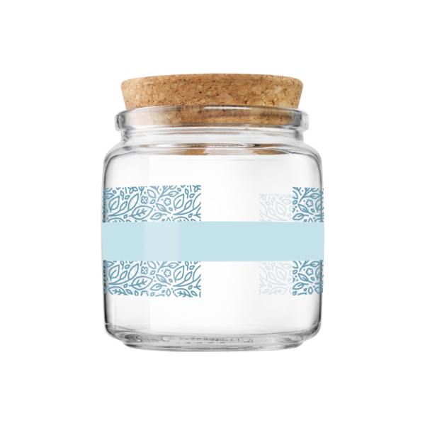 GIARA VASO 0,75  NATURAL.AZZURRO  CT 6 T-SUGHERO - Luxe Home