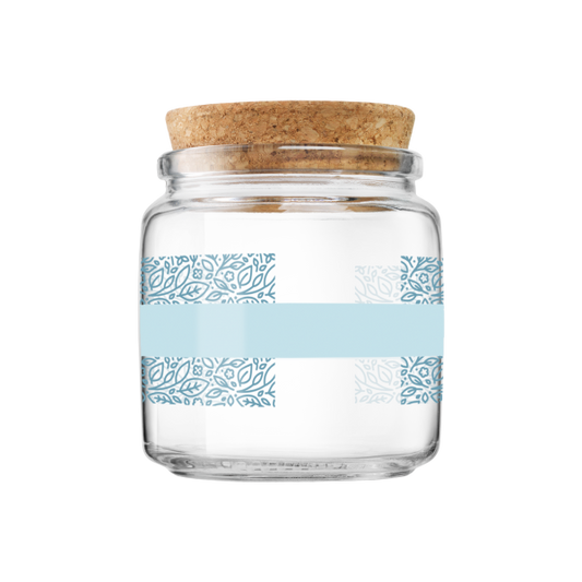 GIARA VASO 0,75  NATURAL.AZZURRO  CT 6 T-SUGHERO - Luxe Home