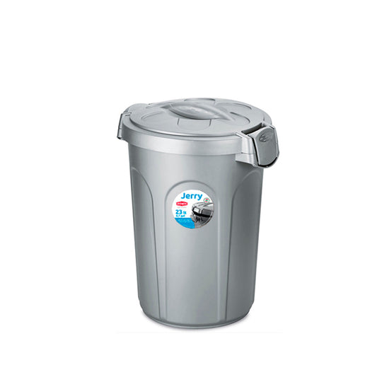 Bidone JERRY 23 lt silver/silver - Luxe Home