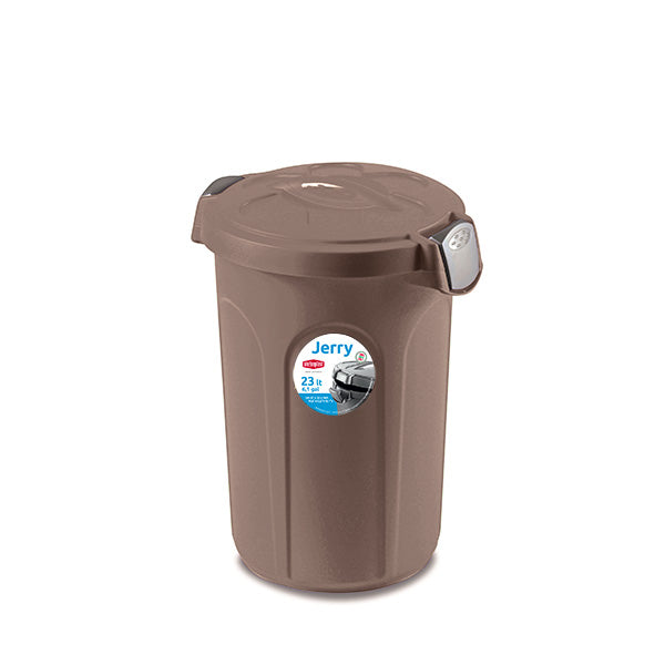 Bidone JERRY 23 lt tortora/silver