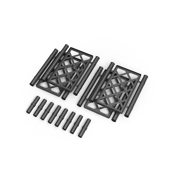 Kit spalliera rettangolare antracite  (4 griglie+8 giunti)