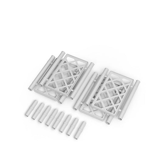 Kit spalliera quadra bianco (4 griglie+8 giunti)