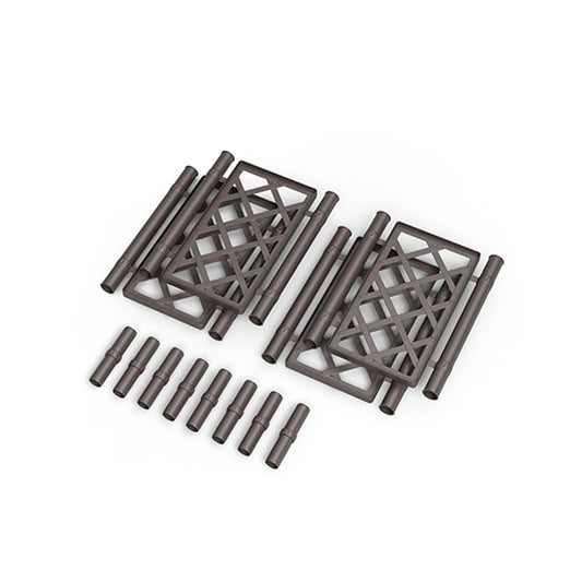 Kit spalliera quadra moka (4 griglie+8 giunti)