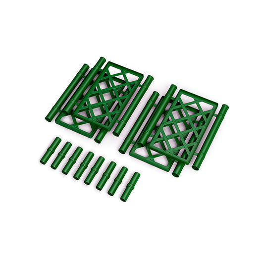 Kit spalliera quadra verde pino (4 griglie+8 giunti)