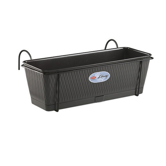 Set Balcone Liberty c/supp. metallo cm.50 grafite