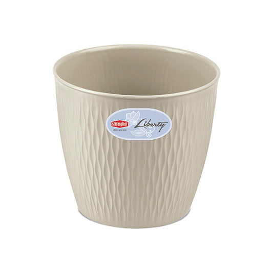 Vaso Liberty ø 20 bianco travertino