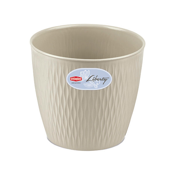 Vaso Liberty ø 25 bianco travertino