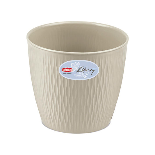 Vaso Liberty ø 25 bianco travertino
