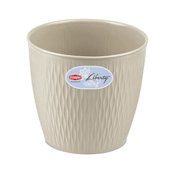 Vaso Liberty ø 30 bianco travertino
