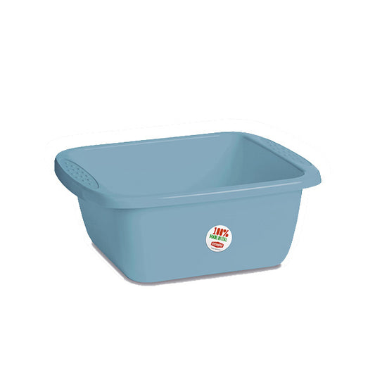 Bacinella rettangolare L. Primavera cm.40 blu paradiso